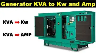 Load Calculation of a Generator From KVA to Kw and Amp | Interview Question 