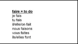 To Do in French