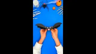 DIY Paper Bats on Halloween 🦇