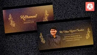How to make Retirement invitation video for whatsApp | invitation video editing | by kine editing11