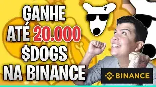 20 MIL TOKENS DOGS DE GRAÇA PRA VOCÊ - COMO SACAR SEU DOGS PELA BINANCE PASSO A PASSO