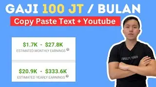 Hasilkan 100 Juta / Bulan Dari Copy Paste Text + Youtube