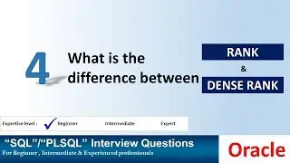 Oracle interview question, Difference between Rank and Dense Rank