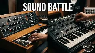 Moog Minimoog vs. ПОЛИВОКС синтезатор Polivoks Synthesizer - sound battle