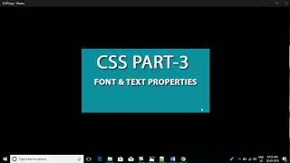 Css font and text Properties for Beginners, Color, Size Shadow