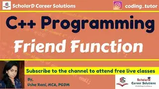 Friend Functions | C++ Programming | 