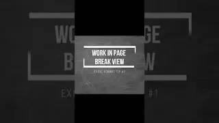 Work in Excel Page Break Preview 📄