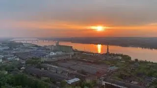 Пермь с высоты 23 этажа, вид на северо-запад