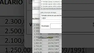 Formatação Condicional de linha inteira!!! De aula ao vivo para o YouTube! #excel #excelbr