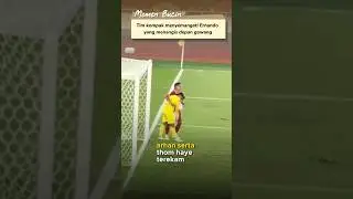 Ernando cried in front of the goal after the Indonesian National Team was defeated by Iraq 