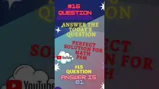 #16 PSM #Math #puzzle #Riddle. Which Number replace the ? Mark 😱#shorts