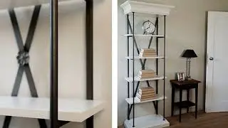 Стеллаж в стиле loft лофт DIY своими руками дизайн примеры фото