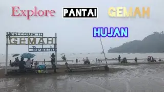 Explore Pantai Gemah Saat Hujan Turun #pantaigemah #pantaiselatan #jatim