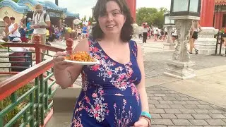 9 months pregnant eating all the food at Epcot’s food and wine festival 2021 *inducing labor*