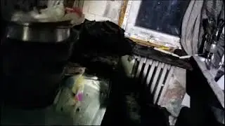 VIDEO: Incendiu într-un bloc din Tecuci