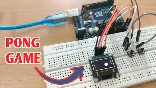 Arduino Pong Game | Arduino game project with OLED SSD1306 display