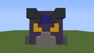 Как построить голову бравлера Тёмного Ворона-Меха?//Minecraft