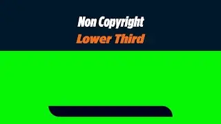 Simple Lower Third Green screen chroma HD Free