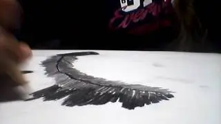 Как нарисовать  перо