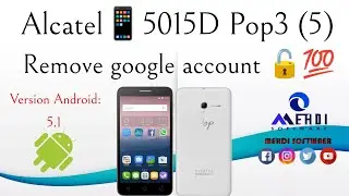 Alcatel One Touch📱Pop3 (5) 5015D 5.1Remove Frp🔓 5015D Bypass google Account