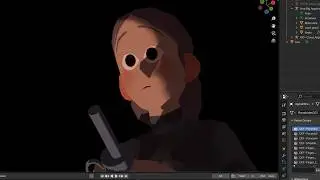 2D Face Animation on a 3D Head - Blender