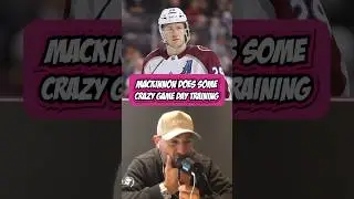 While other players are getting their pre-game nap in MacKinnon is under water doing matrix spins 🌀