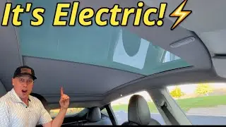 Tesla Model Y Electric Roof Sunshade From EVbase |  Keep The Heat Out!!