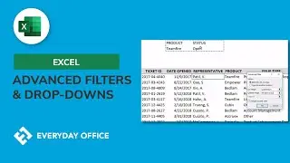 Using the Advanced Filter and Drop Downs