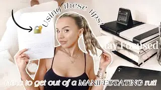 How to get out of a RUT with manifesting! (Raise your vibration) Glow up in 2024 ✨