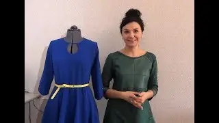 Шью платье. Юбка солнце, рельефы и втачивание рукава