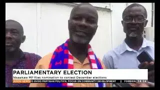 Nkawkaw MP files nomination to contest December elections- Adom TV Evening News (12-09-24)