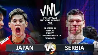 Japan vs Serbia | Men's VNL 2024