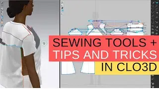 Sewing Tools in CLO3D explained - CLO3D Beginner Course