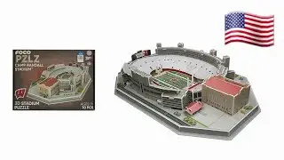 Camp Randall Stadium Madison (WI) 3D Puzzle  by FOCO® - Step by Step