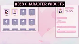 Create a Visual Novel from Scratch in Unreal Engine 5 - #058 - Character Widgets