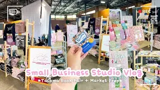 My Best Event Yet! Tacoma Book Fair + Market Prep  | Studio Vlog 061 | Small Business Vlog