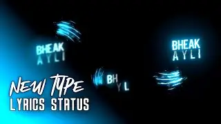 New Type Lyrics Status Videos Editing Tutorial || How To Make New Lyrics Video Editing Alightmotion
