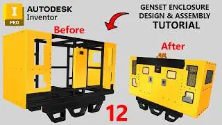 Diesel Generator Design in Autodesk Inventor 2025 - Part 12