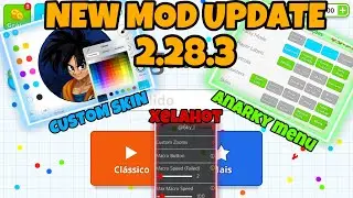 NEW UPDATE MOD IOS, ANARKY MENU + CUSTOM SKIN, XELAHOT MACRO, VERSION 2.28.3 (AGAR.IO MOBILE)