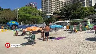 😍 RIO DE JANEIRO 2024 LEBLON BEACH BRAZIL MUST SEE 😲 BEST BEACH PARTY🔥LIVE