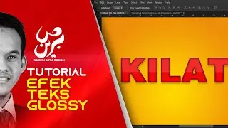 [Tutorial] Cara Buat Efek Teks Glossy / Kilat dalam Photoshop