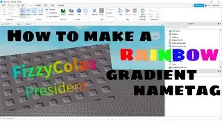 How To Make a RAINBOW UI GRADIENT Nametag on Roblox