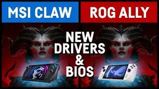 NEW DRIVERS & BIOS - MSI Claw vs ROG Ally in 10 Games