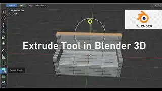 Extrude tool in Blender 3D - Usage and Implementation|Add geometry, details & shape complex objects