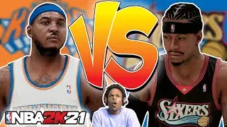 NBA 2K21 NEXT GEN ALLEN IVERSON vs CARMELO ANTHONY!!
