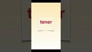 Tener - to have | Spanish verbs | Presente