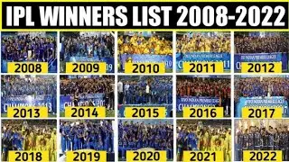IPL SEASON 2008 To 2022 Winner List skb_gaming_7 | IPL SEASON 2008 To 2022 Winner 🏆 List |