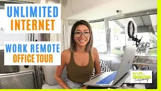 GREAT INTERNET FULL TIME RV OFFICE TOUR