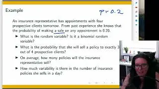 Expected Value, Variance, and Standard Deviation for a Binomial Distribution