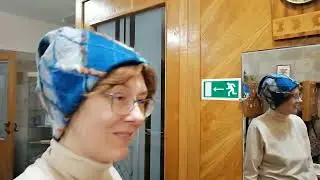 Двойная шапочка с рисунком "Аргайл". Новая работа в нашей хобби-студии валяния